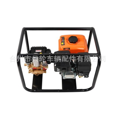 手提框架鍍鉻免黃油直連打藥機(jī) 三缸直連高壓柱塞泵噴藥噴霧機(jī)器