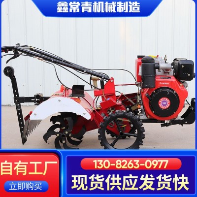 農(nóng)用四驅(qū)微耕機 柴油15馬力開溝機小型家用開溝翻地微耕機