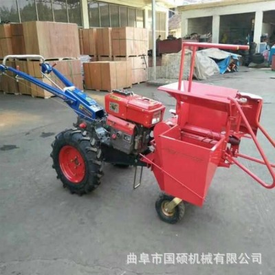 玉米收獲粉碎機 柴油單行玉米收獲機 直聯(lián)電啟動玉米收獲還田機