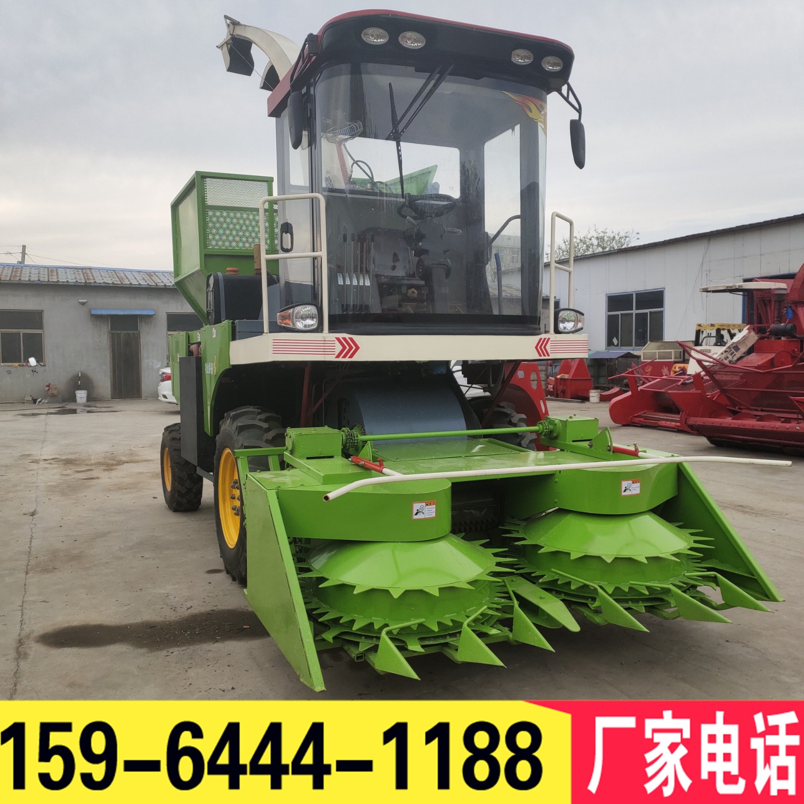 玉米秸稈粉碎收割機(jī)青儲(chǔ)機(jī)青貯飼料牧草回收打包打捆機(jī)圓盤式