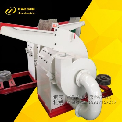 生產(chǎn)電動果木樹枝木材粉碎機(jī)小型刀盤可移動式木材木棍枝條粉碎機(jī)