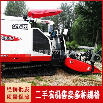 2019新款二手久保田收麥機 988Q履帶式水稻小麥油菜聯(lián)合收割機