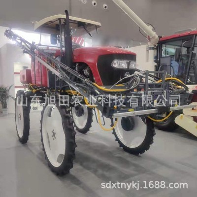 無人駕駛噴桿噴霧機 四輪高低架噴霧機 汽油動力寬幅噴桿打藥機