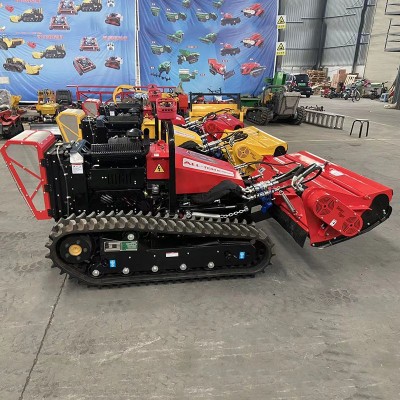 全地形遙控砍荒機高速公路履帶護坡墾荒機 遙控60度拓荒設備