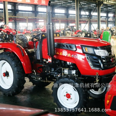 中國(guó)洛陽(yáng)四驅(qū)拖拉機(jī) 國(guó)三四驅(qū)拖拉機(jī)現(xiàn)貨 旋耕犁地50四輪拖拉機(jī)