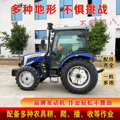 農(nóng)用四輪拖拉機大棚王四驅(qū)旋耕機田園管理機開溝耕地機農(nóng)機大馬力