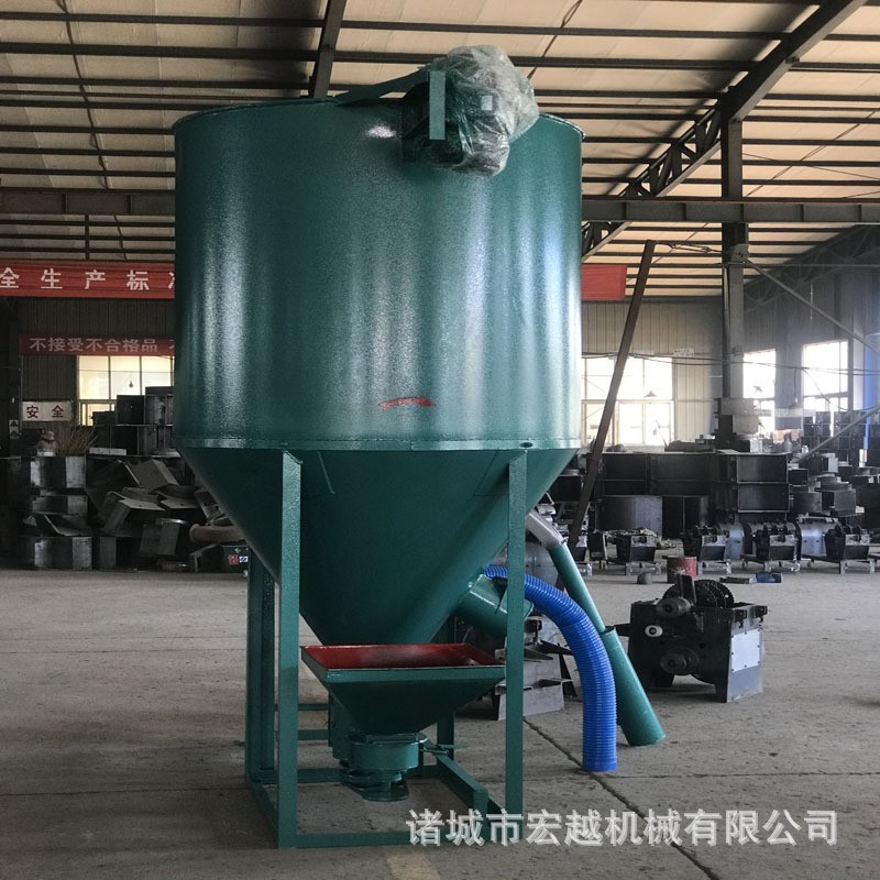 加厚飼料攪拌機 養(yǎng)殖場立式混合機 攪拌機飼料粉碎攪拌一體機設備