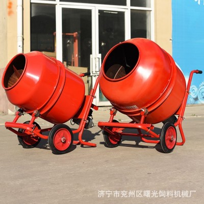 簡(jiǎn)易滾筒式飼料攪拌機(jī)工程建筑混泥土膩?zhàn)铀芰匣炝蠙C(jī)可移動(dòng)噪音小