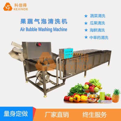 科信得專業(yè)生產(chǎn) 果蔬噴淋式氣泡清洗設(shè)備 全自動(dòng)蔬菜清洗機(jī)