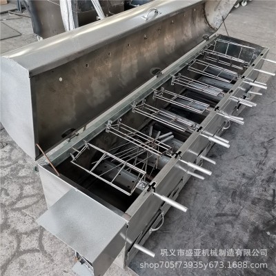 廠家供應(yīng)全自動烤兔機 木炭燒烤電動旋轉(zhuǎn)烤兔機器價格 手撕烤兔機
