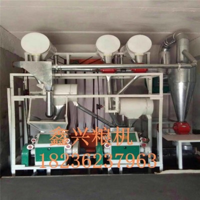 廠家供應(yīng)優(yōu)質(zhì)小麥面粉機(jī)組四臺全自動糧食面粉機(jī)械