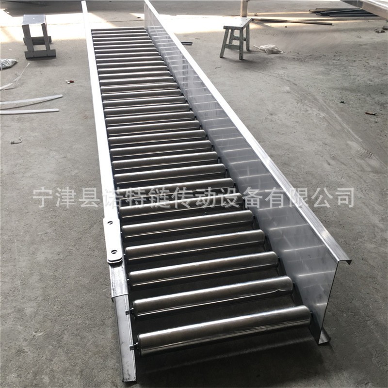 定制包裝箱運輸線滾筒輸送機(jī) 無動力輥筒輸送機(jī) 過渡180度轉(zhuǎn)彎機(jī)