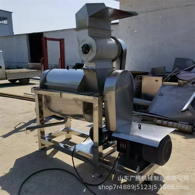 菠菜胡蘿卜汁榨汁機(jī) 廣騰臺式大型榨汁機(jī) 果蔬面使用工業(yè)榨汁設(shè)備