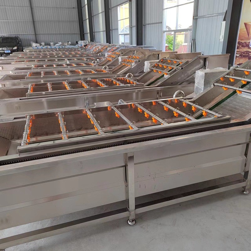 小型果蔬清洗機(jī) 醬菜氣泡清洗設(shè)備 蓮藕根莖類蔬菜清洗流水線廠家