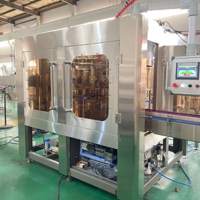 張家港液體罐裝包裝機(jī)械粘稠果醬灌裝機(jī)廠家可配相應(yīng)調(diào)配系統(tǒng)