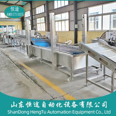 果蔬清洗機大型商用洗菜機 全自動芽菜苗氣泡清洗生產(chǎn)線凈菜設(shè)備