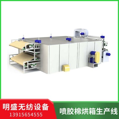 常熟市明盛無紡設備供應噴膠棉烘箱生產(chǎn)線 切邊收卷機