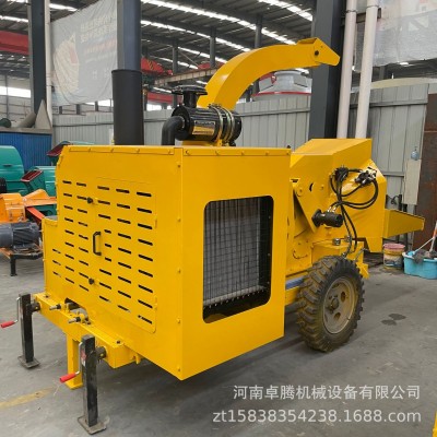 移動(dòng)式園林果園樹枝粉碎機(jī)木材木頭粉碎機(jī)竹子圓木油電通用粉碎機(jī)