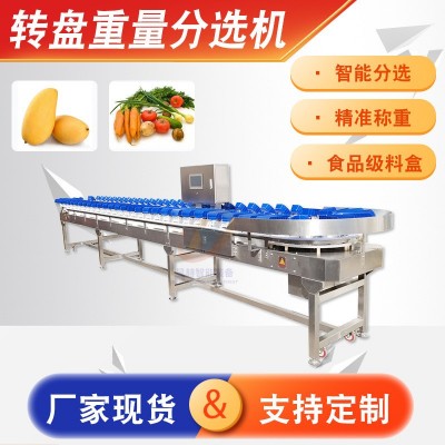 海參牡蠣轉(zhuǎn)盤分選機(jī) 果蔬轉(zhuǎn)盤分級(jí)機(jī) 芒果雞翅自動(dòng)稱重分選設(shè)備
