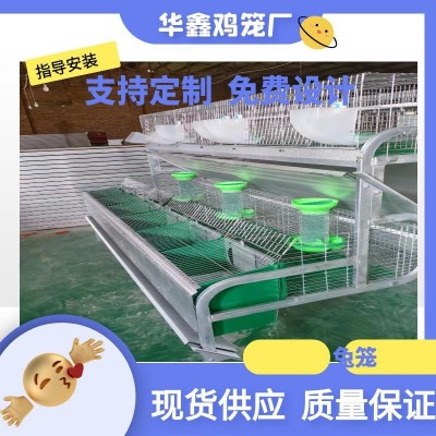 自動清糞養(yǎng)殖兔籠大型養(yǎng)殖場自動化兔子養(yǎng)殖設備 熱鍍鋅字母兔籠