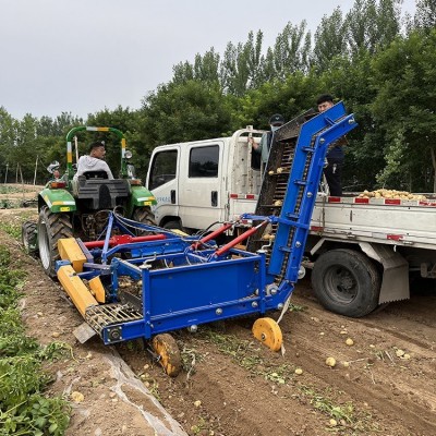 土豆收獲上車機 紅薯地瓜收獲裝車機 上車動刀馬鈴薯聯(lián)合收獲機