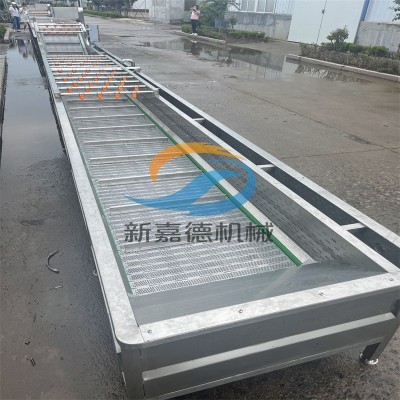 預(yù)制菜氣泡清洗機(jī) 果蔬氣泡清洗設(shè)備 小龍蝦噴淋清洗流水線