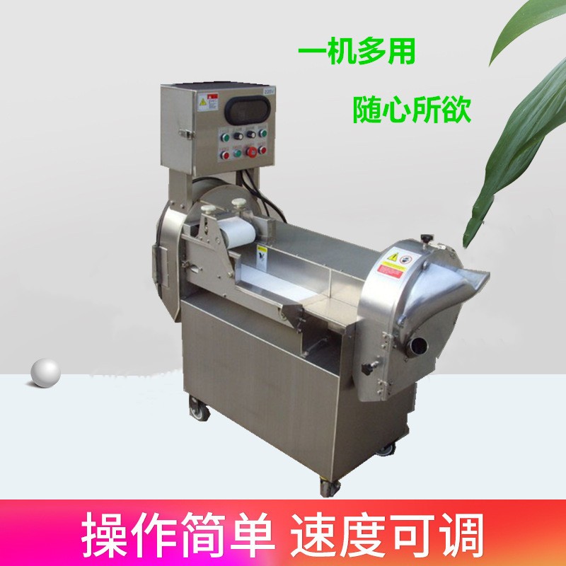 現(xiàn)貨雙頭切菜機(jī)變頻切絲機(jī) 商用多功能長短可調(diào)不銹鋼食堂切菜機(jī)