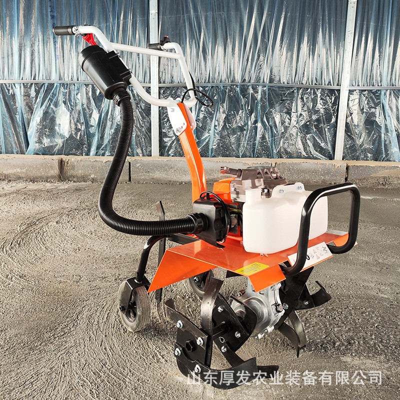 新型家用多機(jī)頭微耕機(jī)四沖程汽油機(jī)農(nóng)用小微型耕地鋤草開溝松土機(jī)