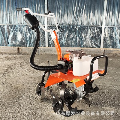 新型家用多機(jī)頭微耕機(jī)四沖程汽油機(jī)農(nóng)用小微型耕地鋤草開溝松土機(jī)
