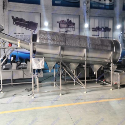 青豆莢清洗機(jī) 滾筒式清洗干凈不傷料 毛豆豆莢清洗流水線