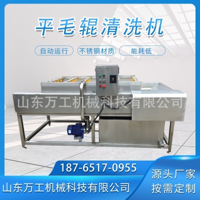 土豆紫薯紅薯去皮清洗機(jī)全自動(dòng)豬頭豬蹄毛刷清洗設(shè)備海蠣子清洗線