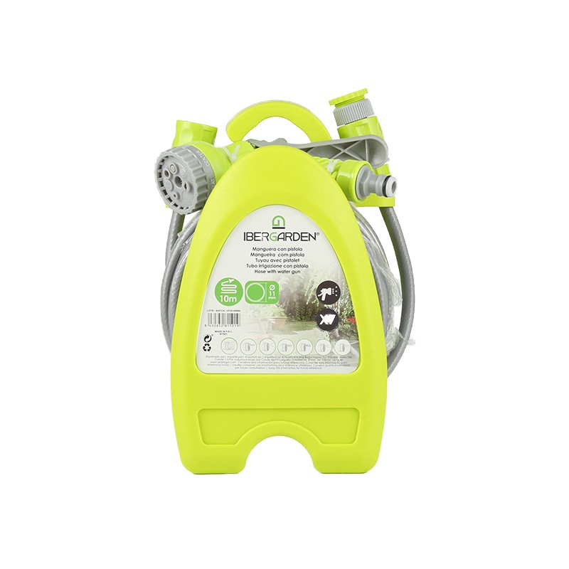 訂貨10米長水槍套裝 多噴頭功能洗車高壓水槍 迷你便攜簡易水管車