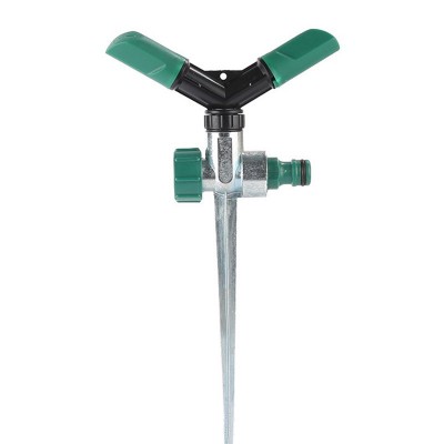 地插式二叉旋轉(zhuǎn)噴頭 自動(dòng)旋轉(zhuǎn)噴頭 草坪澆菜澆花大棚降溫灑水器