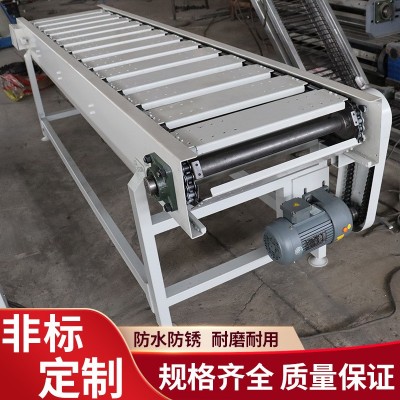 不銹鋼鏈板輸送機(jī)耐高溫板鏈傳送帶流水線食品級板鏈直行傳送機(jī)
