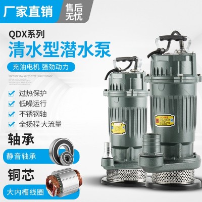 潛水泵220v/380v家用2寸3寸4寸5寸6寸小型抽水機(jī)高揚(yáng)程農(nóng)用清水泵