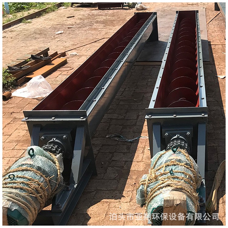 u型無(wú)軸不銹鋼螺旋輸送機(jī)219管式小型絞龍水平污泥蛟龍螺旋輸送機(jī)