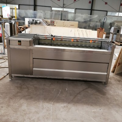 不銹鋼脫魚鱗機 毛輥去鱗設(shè)備 淡水魚去魚鱗機 海魚去鱗清洗機