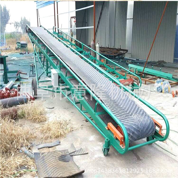 石渣傾角皮帶傳送機(jī) 砂散料槽型皮帶輸送機(jī)曲阜意隆批發(fā)直銷價低