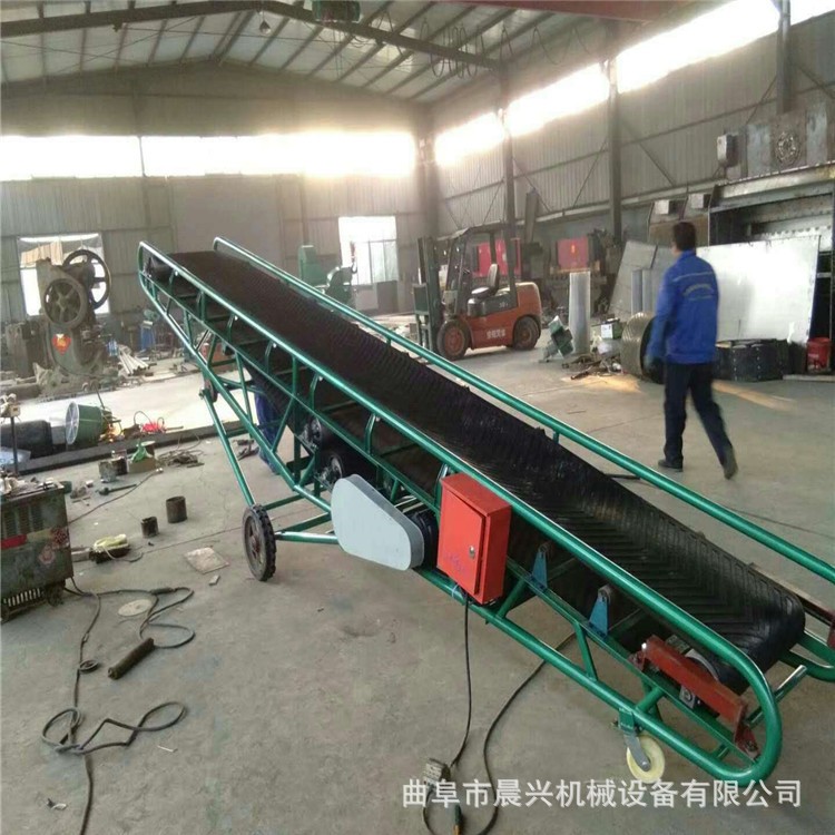 糧食裝車卸車機 晨興機械可升降移動式皮帶輸送機 移動式皮帶機