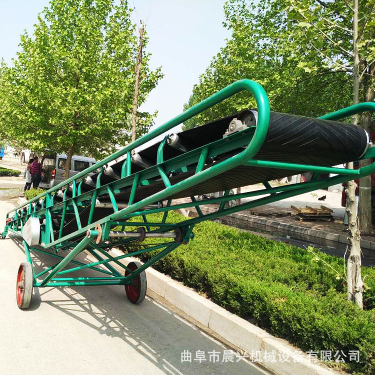 糧食裝車卸車機(jī)  晨興機(jī)械可升降移動(dòng)式皮帶輸送機(jī) 移動(dòng)式皮帶機(jī)