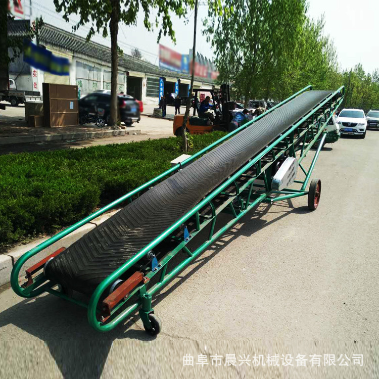移動(dòng)方管伸縮輸送機(jī)糧食升降輸送皮帶機(jī)爬坡防滑伸縮運(yùn)送機(jī)械廠家