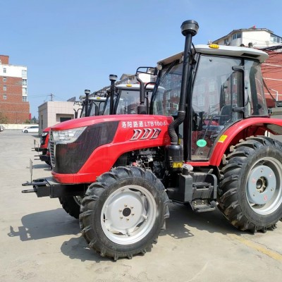 國四新車100馬力四輪農(nóng)用拖拉機1004旋耕犁地拖拉機