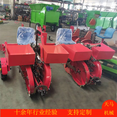 大面積農(nóng)田高效率蛋白桑移栽機(jī) 拖拉機(jī)牽引蛋白菊栽苗機(jī) 定制出售