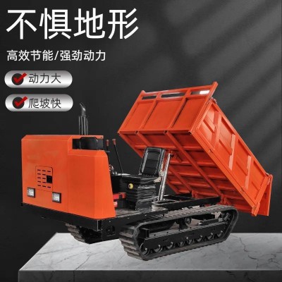 履帶運(yùn)輸車總成廠家農(nóng)用拖拉機(jī)自卸爬坡王水田泥地拉貨履帶運(yùn)輸車