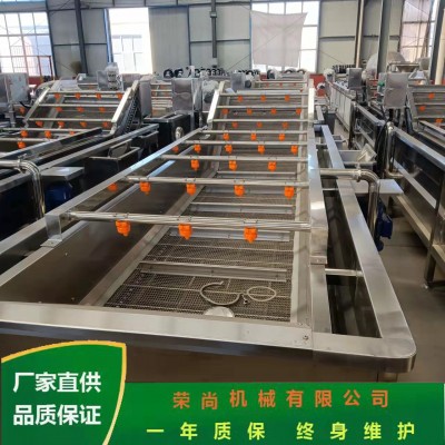 榮尚噴淋式果蔬清洗機(jī) 葉類(lèi)蔬菜高壓氣泡清洗機(jī) 清洗設(shè)備