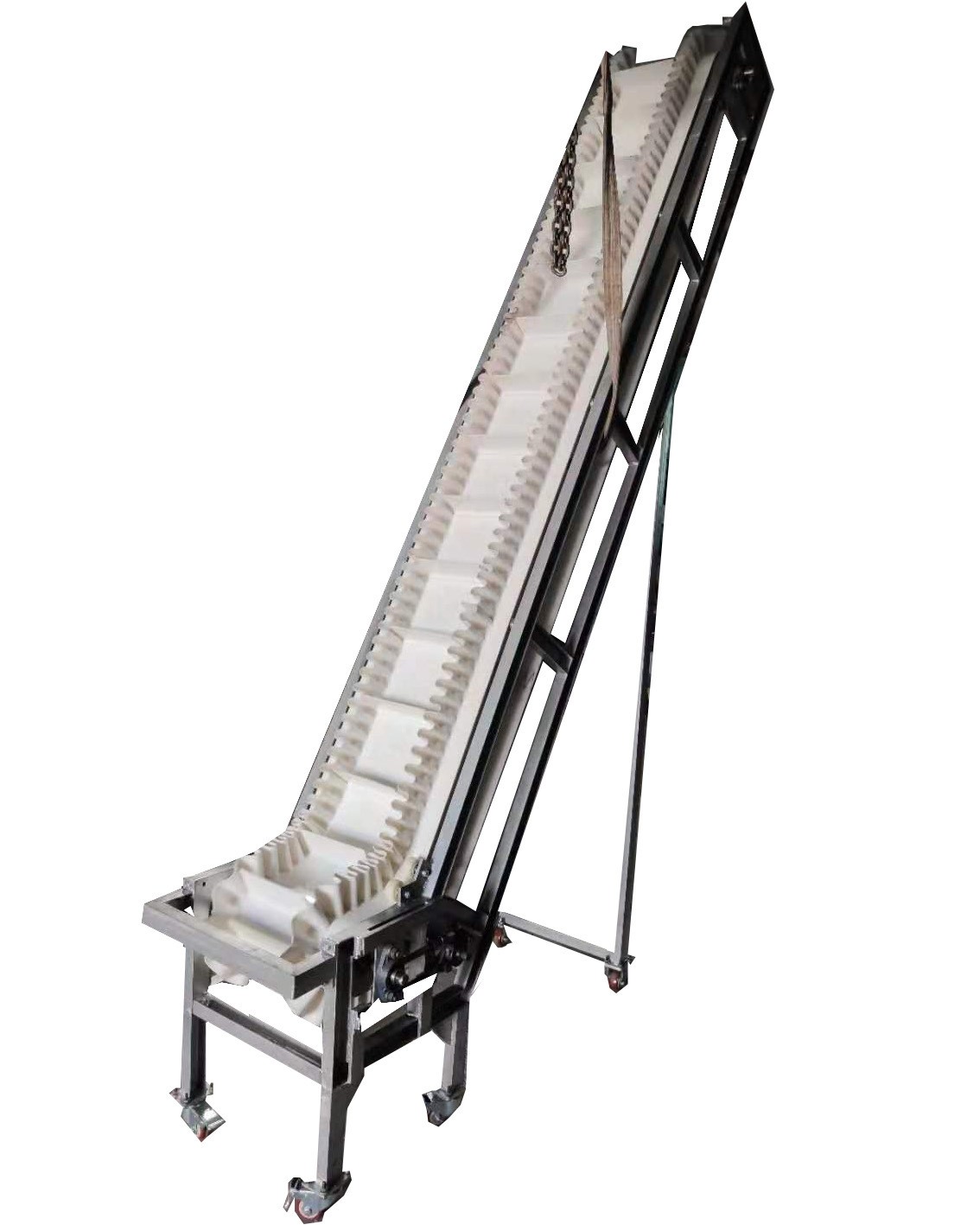 PU擋板輸送機(jī)廠家 水平/爬坡皮帶提升機(jī) 東莞PVC裙邊皮帶輸送機(jī)