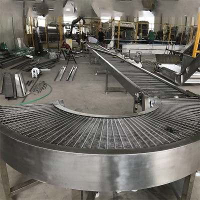 定制 180度帶式轉(zhuǎn)彎?rùn)C(jī)90°網(wǎng)帶轉(zhuǎn)彎輸送流水線食品藥品網(wǎng)帶輸送機(jī)