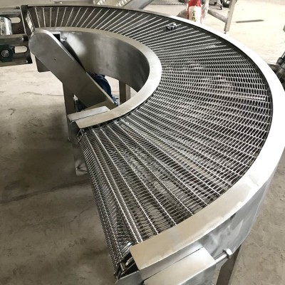 帶式輸送機(jī)設(shè)備 90度網(wǎng)帶輸送轉(zhuǎn)彎?rùn)C(jī) 180°轉(zhuǎn)彎輸送機(jī)流水線