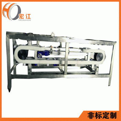 廠家定制小型夾瓶輸送線琉璃瓶傳送帶小罐裝生產(chǎn)線塑料鏈板輸送機(jī)