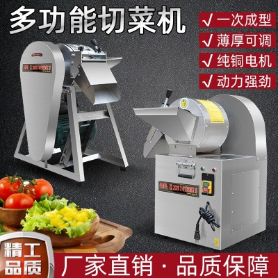 商用多功能切絲切片切丁機蔬菜加工設備不銹鋼食堂切菜機土豆絲片
